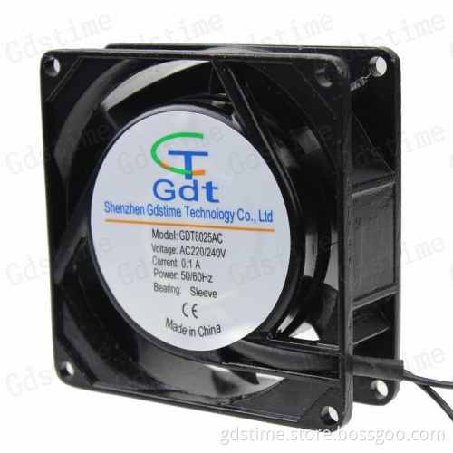 80mm 220v 3inch 80x80x25mm 8025 AC Axial Cooling Fan